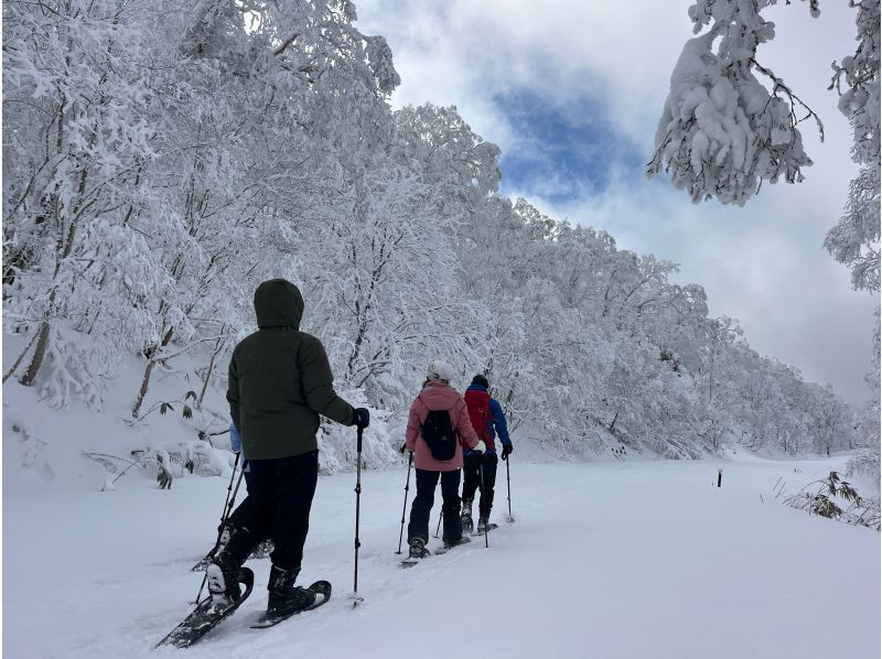 【洞爺・壮瞥・２時間】空と雪景色が出会う、天空のオロフレスノーシュー体験！小学生から参加可能・初心者大歓迎・写真データは無料プレゼント付♪の紹介画像