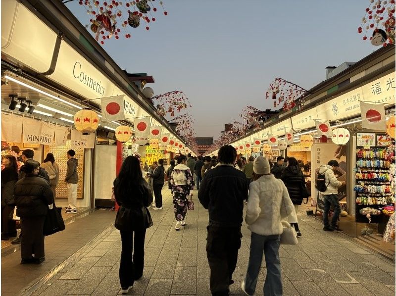 【浅草・完全貸切】文化ガイドと巡る浅草散策＆名門料亭での会席ランチ・芸者演舞・投扇興体験（4〜8名様）の紹介画像