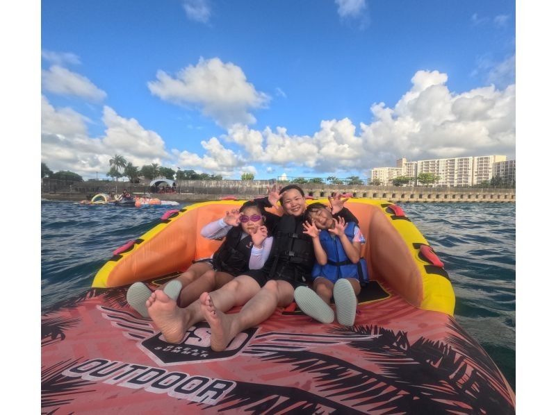 【沖繩宜野灣 / 2小時套餐】暢玩全縣最大的12種水上運動項目，以及無限次浮潛の紹介画像