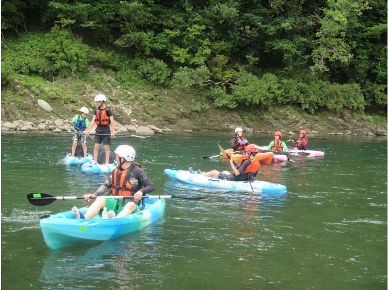 【高知・四万十・カヤック・川下り】（4月～11月）雄大な自然と四万十川を満喫！3.5㎞川下り半日コース 画像は無料DL＋ドリンク付き♪の紹介画像