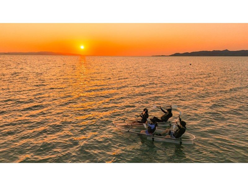 【石垣島/夕方】当日予約OK！絶景スポットでサンセットクリアSUP！ドローン撮影、写真データ、送迎無料！未就学児無料♪年齢問わず参加可能！の紹介画像