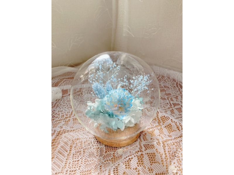 【東京・後楽園】プリザーブドフラワーのガラスドームアレンジ作り　初心者様・お一人様大歓迎！＠文京シビックセンターの紹介画像