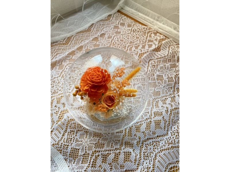 【東京・後楽園】プリザーブドフラワーのガラスドームアレンジ作り　初心者様・お一人様大歓迎！＠文京シビックセンターの紹介画像