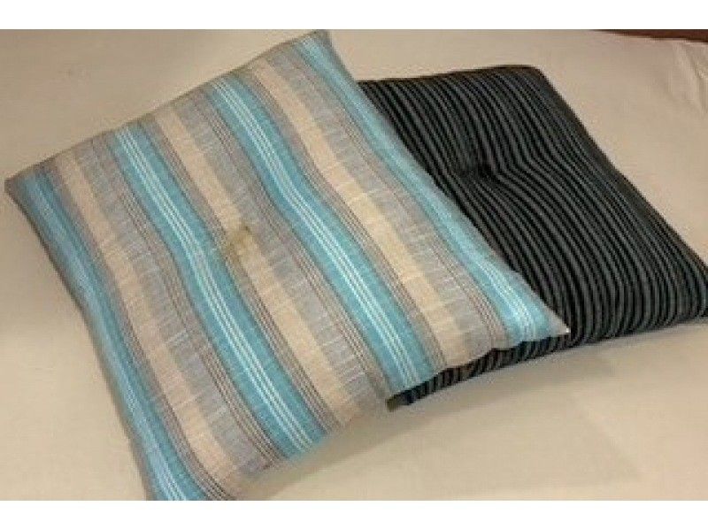 【福島・郡山】創業100年の丸栄ふとん店で日本文化である座布団作り体験を楽しめます！（駅から徒歩5分・Ninja Teaとお菓子付き）の紹介画像