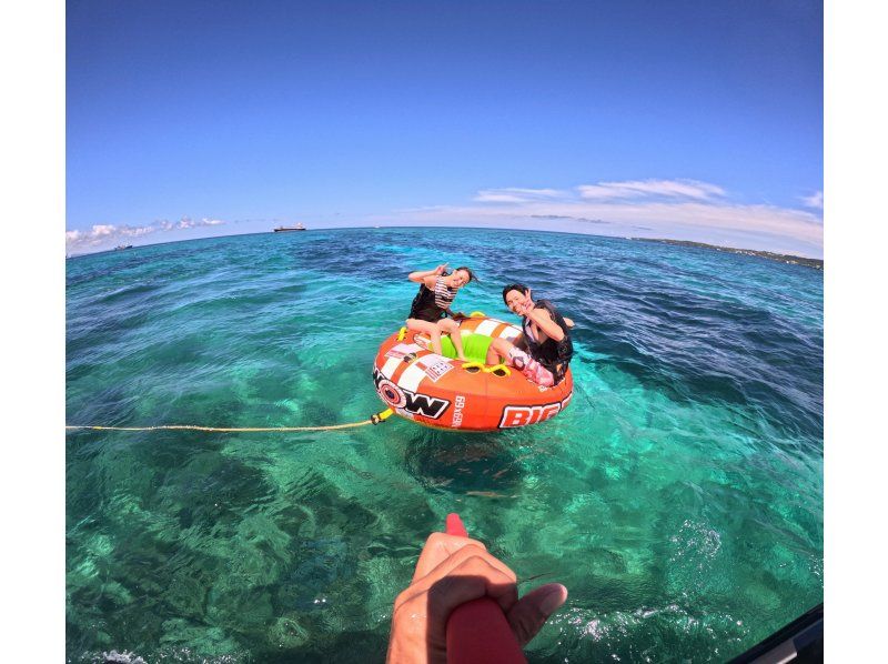 【沖繩北部】四種水上活動，包括香蕉船和彈珠船の紹介画像