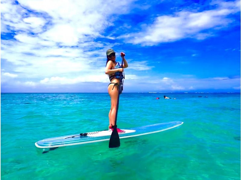 ☆春休み企画！学生グループ割セール☆【送迎無料やバスタオル貸出あり】セットでお得なシュノーケルツアー&クリアＳＵＰ体験☆【宮古島・沖縄】の紹介画像