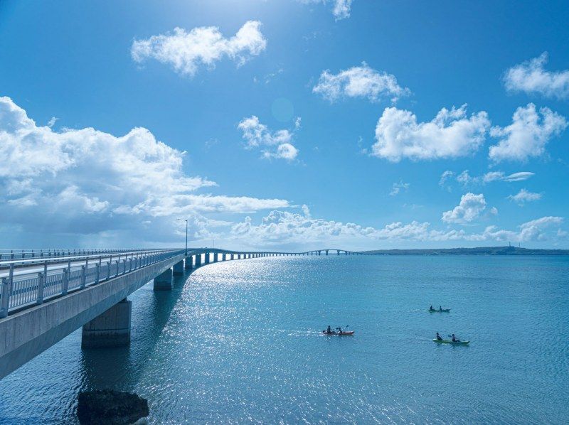 【宮古島】〈体験カヤック〉伊良部大橋をくぐろう！【写真データ/レンタル無料】直前予約OK！の紹介画像