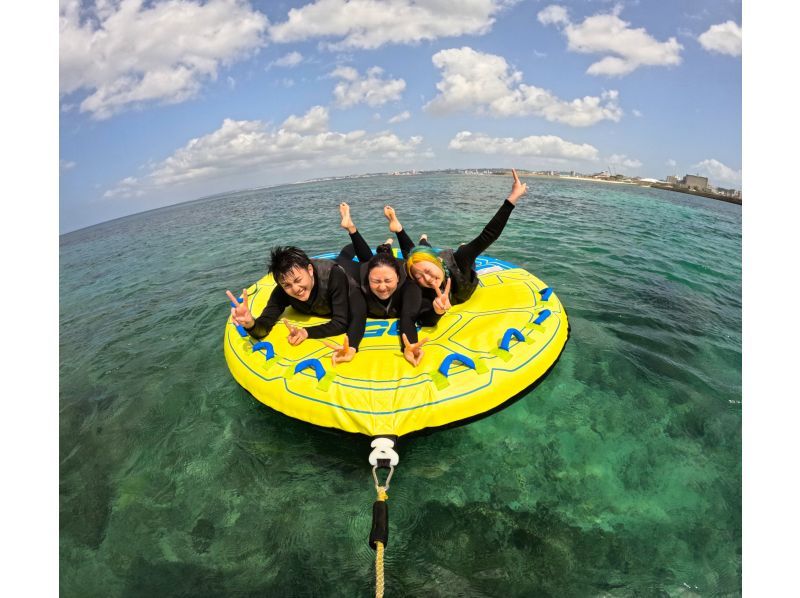 ②【宜野湾・北谷】新規OPEN記念‼️今だけお得な割引キャンペーン開催中❣️ 当日予約OK‼️現地で2種選べるバナナボートプラン❤️の紹介画像