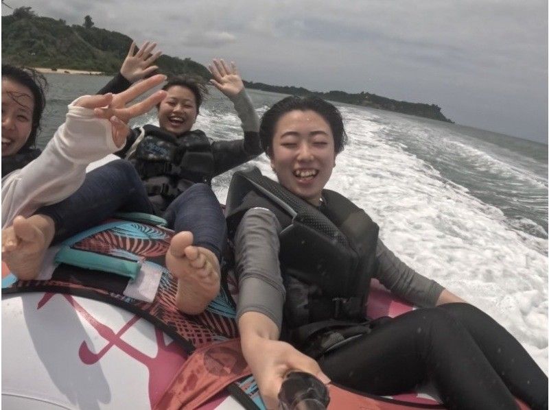 【名護市・今帰仁村・古宇利島】楽しさ3倍！バナナボート＆最新アクティビティ！現地でお好きな乗り物を３つ選べる大満足プラン！(Bプラン）の紹介画像