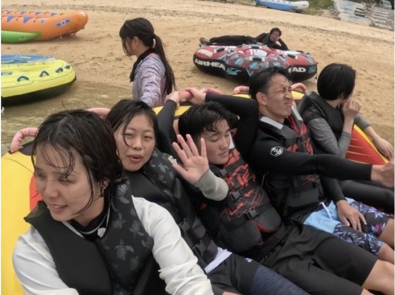 【名護市・今帰仁村・古宇利島】楽しさ3倍！バナナボート＆最新アクティビティ！現地でお好きな乗り物を３つ選べる大満足プラン！(Bプラン）の紹介画像