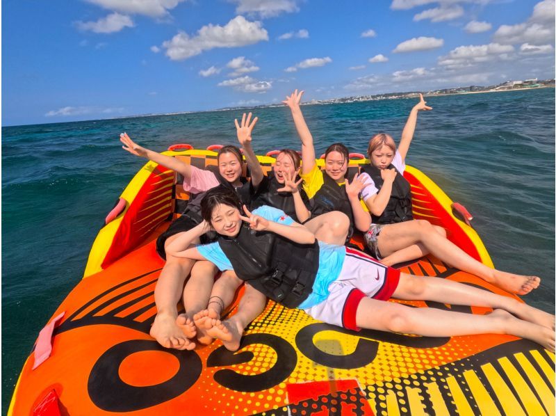 ②【沖縄・那覇】新規OPEN記念‼️今だけお得な割引キャンペーン開催中❣️ 当日予約OK‼️現地で2種選べるバナナボートプラン❤️の紹介画像