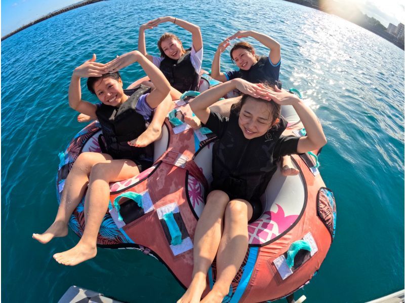 ②【沖縄・那覇】新規OPEN記念‼️今だけお得な割引キャンペーン開催中❣️ 当日予約OK‼️現地で2種選べるバナナボートプラン❤️の紹介画像