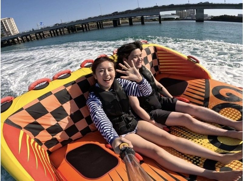 ②【沖縄・那覇】新規OPEN記念！今だけお得な割引キャンペーン開催中☆ 当日予約OK♪現地で2種選べるバナナボートプラン♪の紹介画像