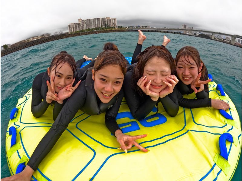 ③【宜野湾・北谷】新規OPEN記念‼️今だけお得な割引キャンペーン開催中❣️当日予約OK‼️現地で3種選べるバナナボートプラン❤️の紹介画像