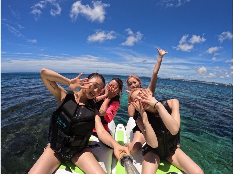 ③【沖縄・宜野湾】新規OPEN記念！今だけお得な割引キャンペーン開催中☆ 当日予約OK♪現地で3種選べるバナナボートプラン♪の紹介画像