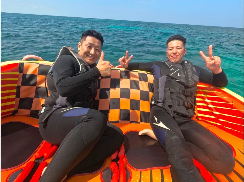 ③【沖縄・那覇】新規OPEN記念‼️今だけお得な割引キャンペーン開催中❣️当日予約OK‼️現地で3種選べるバナナボートプラン❤️の紹介画像