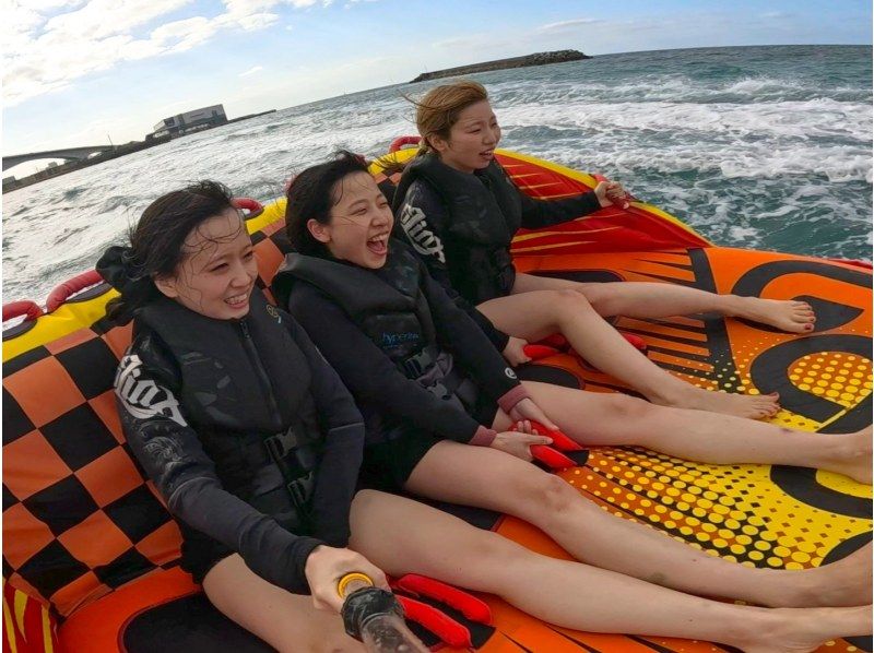 ①【沖縄・那覇】新規OPEN記念‼️今だけお得な割引キャンペーン開催中❣️ 当日予約OK♪現地で1種選べるバナナボートプラン❤️の紹介画像