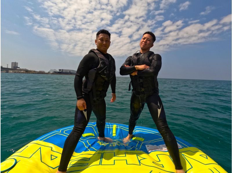 ①【沖縄・那覇】新規OPEN記念‼️今だけお得な割引キャンペーン開催中❣️ 当日予約OK♪現地で1種選べるバナナボートプラン❤️の紹介画像