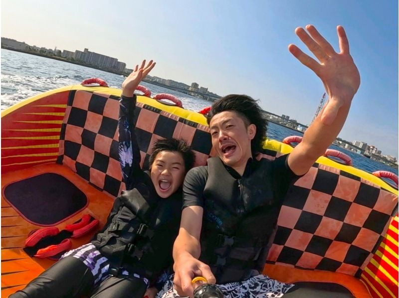 ⑤【沖縄・那覇】新規OPEN記念‼️今だけお得な割引開催中❣️当日予約OK♪選べる2種‼️フライボード&バナナボート満喫プラン❤️の紹介画像