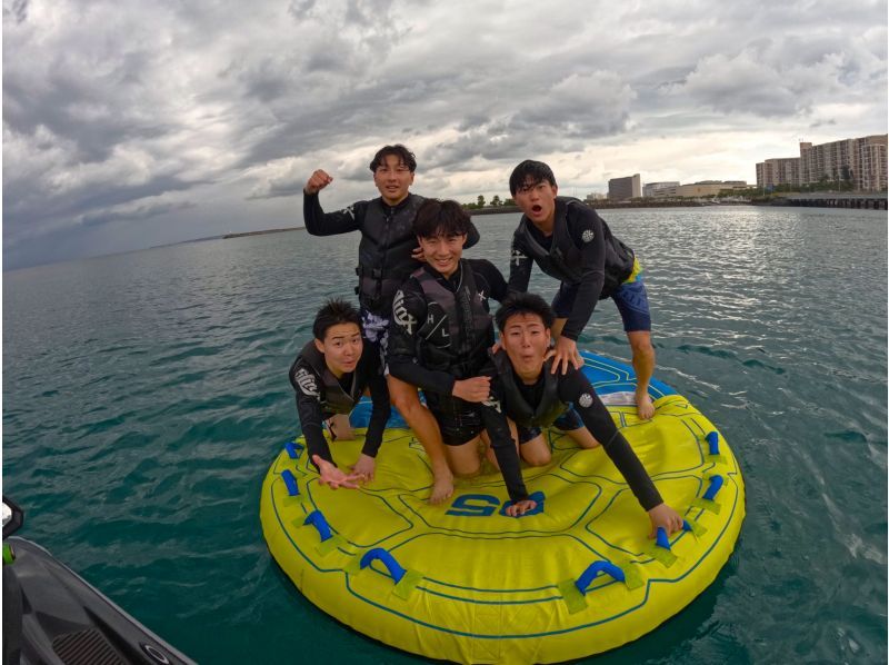 ⑤【沖縄・那覇】新規OPEN記念‼️今だけお得な割引開催中❣️当日予約OK♪選べる2種‼️フライボード&バナナボート満喫プラン❤️の紹介画像