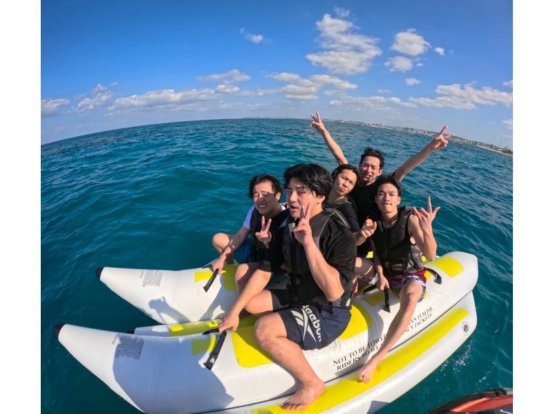 ⑤【沖縄・宜野湾】新規OPEN記念！今だけお得な割引キャンペーン開催中☆当日予約OK♪選べる2種！フライボード・バナナボート満喫プラン！の紹介画像