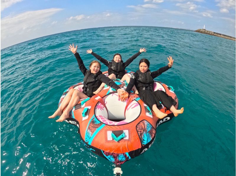 ⑦【宜野湾・北谷】新規OPEN記念‼️今だけお得な割引キャンペーン開催中❣️３種類チョイス組み合わせ自由❤️フライボード・バナナボート❤️の紹介画像