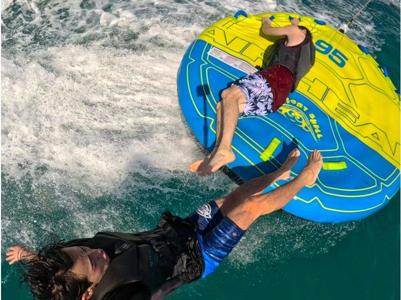 ⑦【沖縄・那覇】新規OPEN記念！今だけお得な割引キャンペーン開催中☆３種類チョイス組み合わせ自由！フライボード&times;バナナボート♪の紹介画像