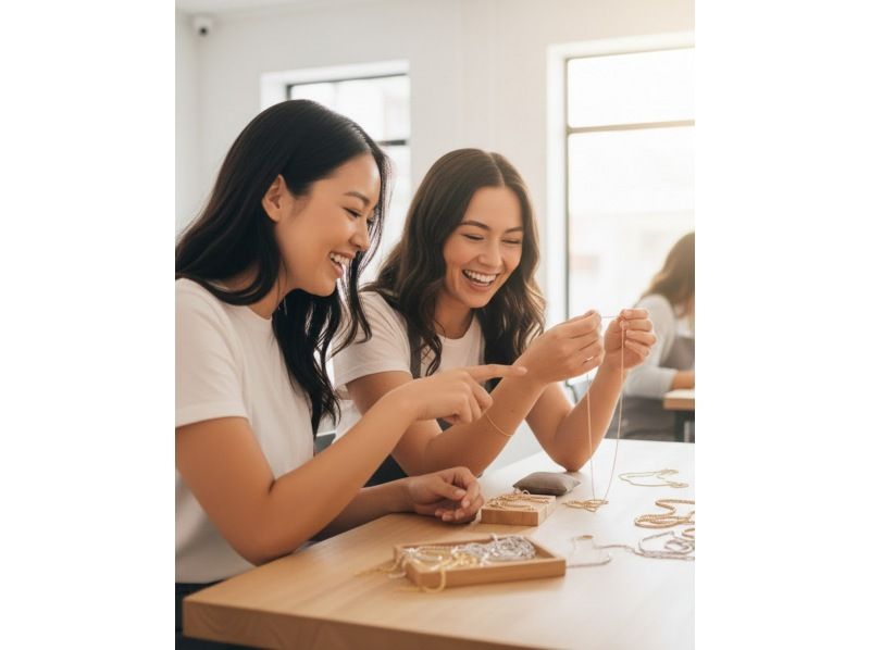 【グランドオープンフェア30％OFF】3月13日～30日まで☆パーマネントジュエリー・ブレスレット製作体験☆大切な人との絆の証に！当日持ち帰の紹介画像