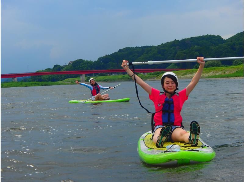 【那珂川サップ】茨城・清流の那珂川で初めての方からサップを楽しむ体験ツアー 【初心者～・初期講習あり】の紹介画像