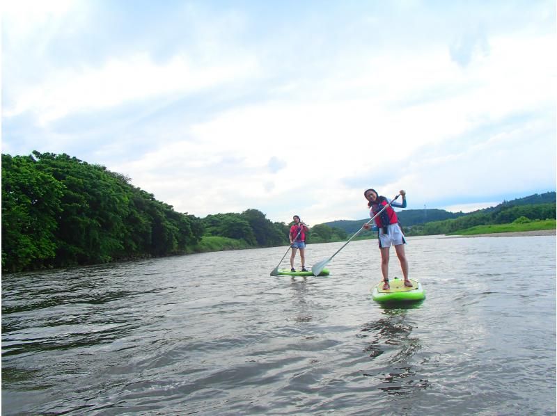 【那珂川サップ】茨城・清流の那珂川で初めての方からサップを楽しむ体験ツアー 【初心者～・初期講習あり】の紹介画像
