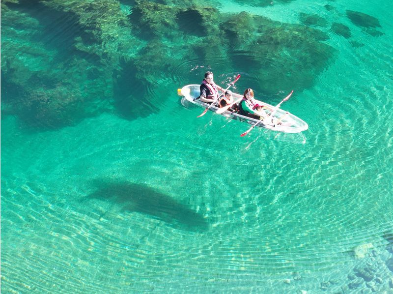 【高知・仁淀川最上流】クリアカヤック宙船（そらふね）体験／スイーツ付／一眼レフ＆4Kドローン撮影データプレゼント！／カップル・ファミリーに♪の紹介画像