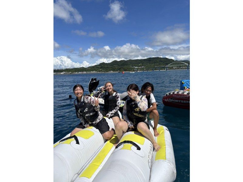 【沖縄・本部】★わくわくドキドキ　ボートシュノーケル＆マリンパック3セット！！ 初めてでも安心、インストラクターと沖縄の海を満喫の紹介画像