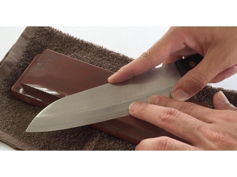 【大阪・堺筋本町】包丁研ぎマンツーマンレッスン！初心者歓迎・包丁１本持ち込みOK・砥石ご購入希望の場合は砥石付プランでお申し込みください！の紹介画像