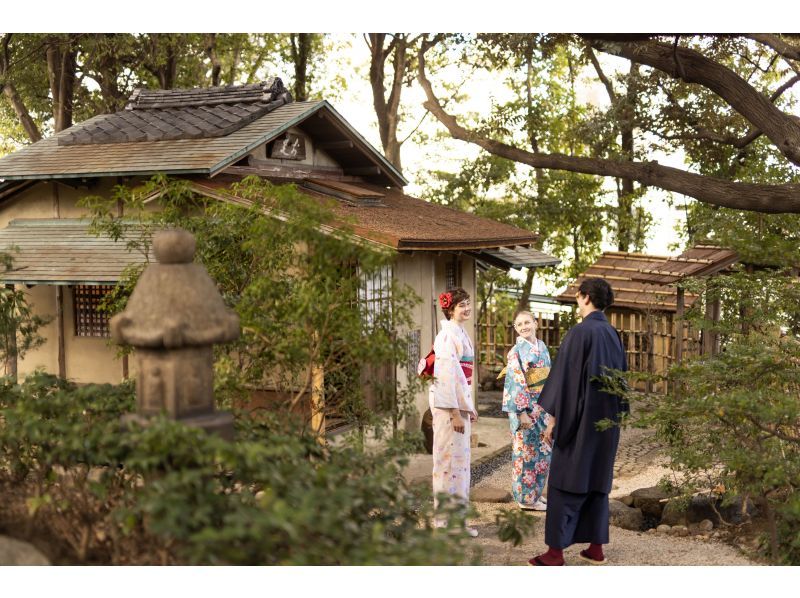 【愛知・名古屋池下】文化財邸宅で着物さんぽ＆抹茶セット（アート＆庭園フォト）の紹介画像