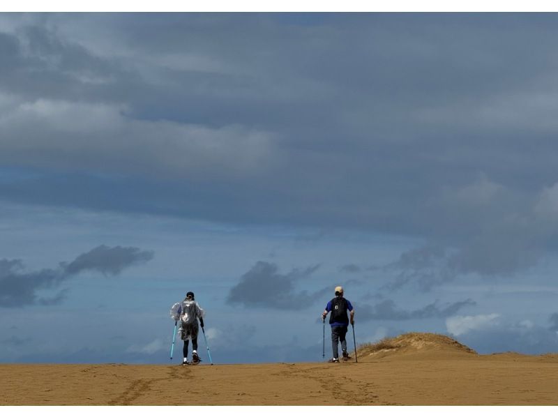 【鳥取・鳥取砂丘】スノーシューとトレッキングポールをレンタル！鳥取砂丘の新しい歩き方「o砂n歩」を楽しむの紹介画像