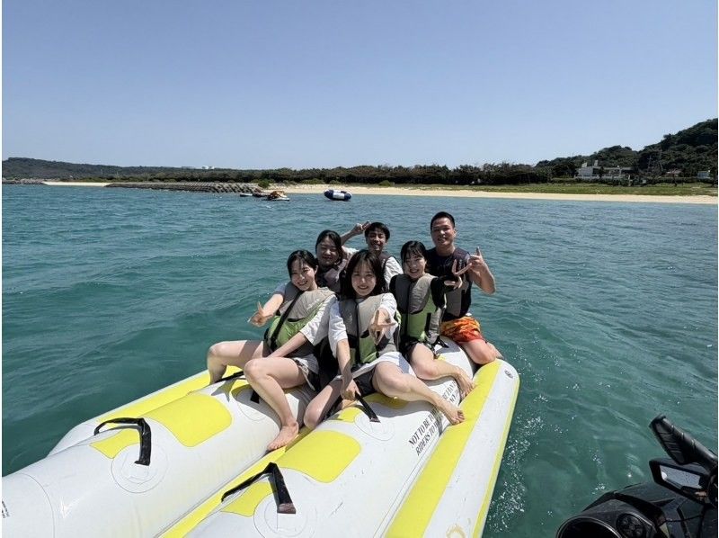 【沖縄・那覇・浦添】ウェイクボード、バナナボート、ジェットスキーなどお好きなアクテビティを『2種』当日現地でチョイス！の紹介画像