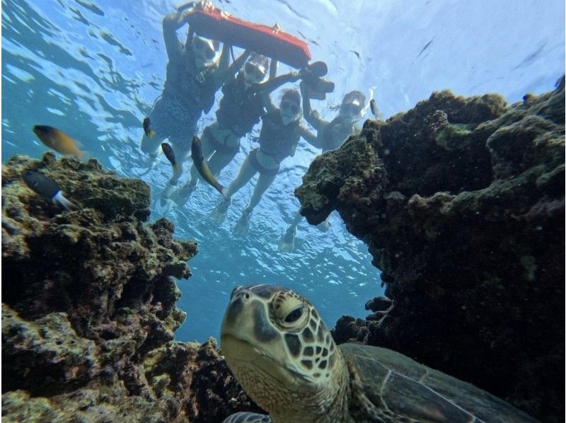 【超お得！竹富島往復船チケット付き】幻の島上陸＆高確率で会えるウミガメシュノーケル☆GoProデータ・機材無料〈当日予約・0〜85歳OK〉の紹介画像