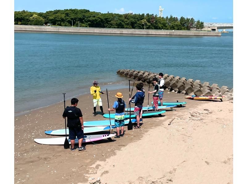 【愛知・新舞子】８時から・モーニングSUP(1.5時間)・朝活で１日を有効に！の紹介画像