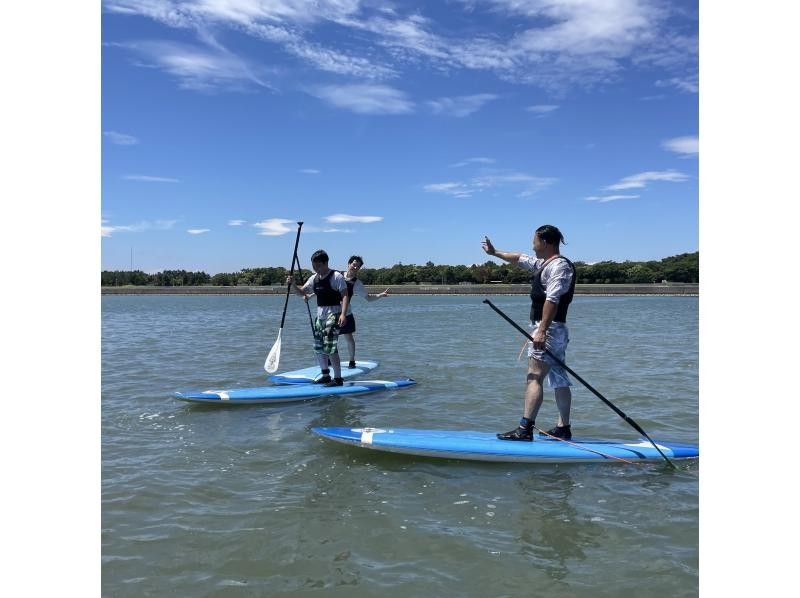 【愛知・新舞子】８時から・モーニングSUP(1.5時間)・朝活で１日を有効に！の紹介画像