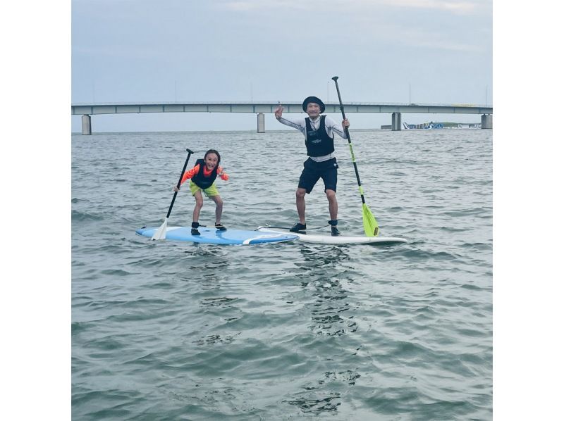 【愛知・新舞子】８時から・モーニングSUP(1.5時間)・朝活で１日を有効に！の紹介画像