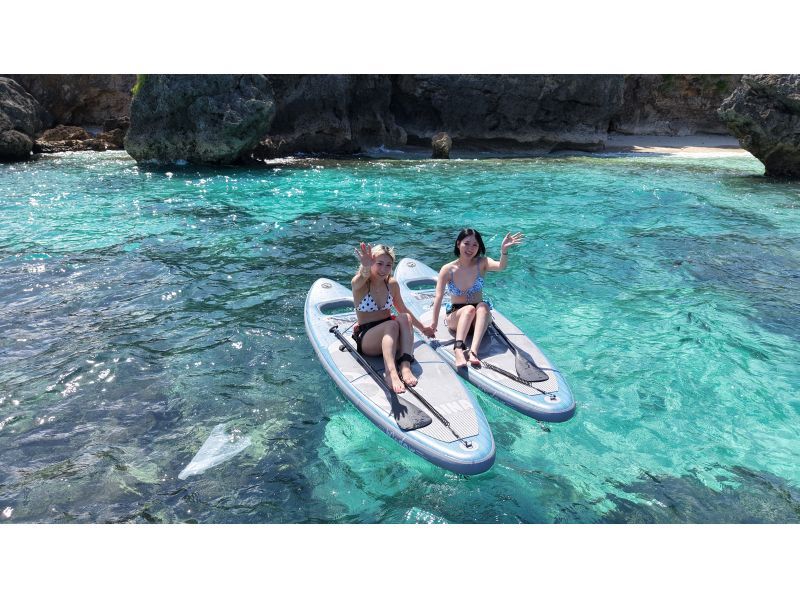 【宮古島｜秘境のサンゴ礁SUP＆シュノーケル｜2.5時間】⭐️OPEN記念1組限定貸切⭐️ドローン＆水中撮影無料！ビーチとは思えない珊瑚礁♪の紹介画像