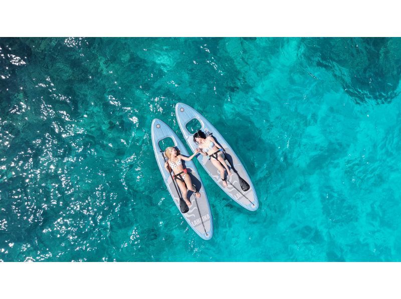【宮古島｜秘境のサンゴ礁SUP＆シュノーケル｜2.5時間】⭐️OPEN記念1組限定貸切⭐️ドローン＆水中撮影無料！ビーチとは思えない珊瑚礁♪の紹介画像