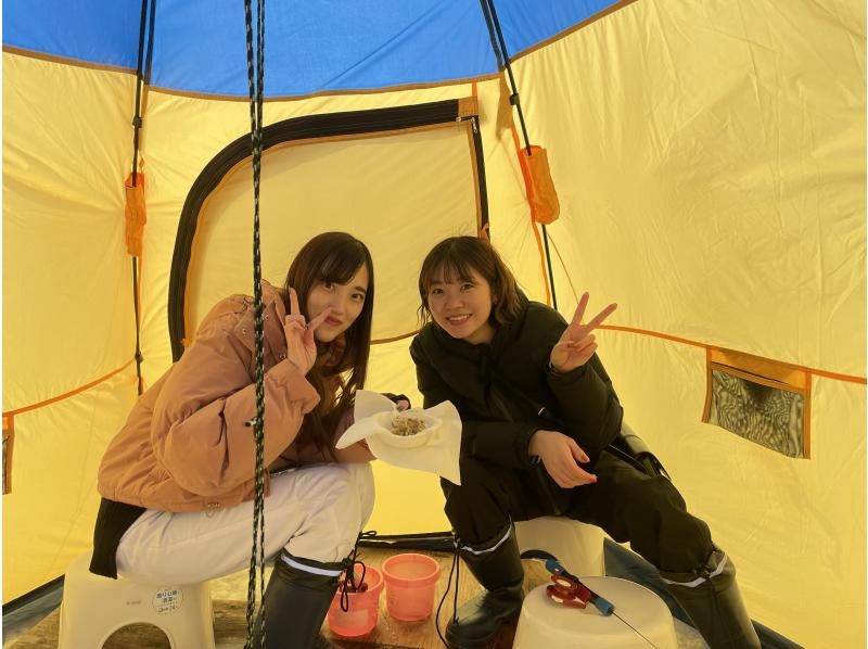 【北海道】札幌市内中心部から送迎付き！北海道屈指の秘境でワカサギ釣り！朱鞠内湖での1日プレミアムワカサギ釣り体験ツアーの紹介画像