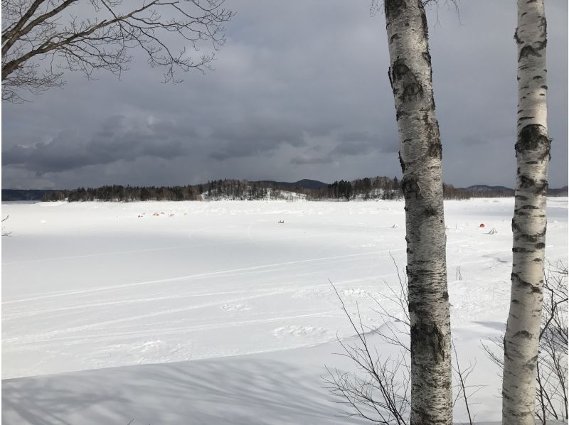 【北海道】札幌市内中心部から送迎付き！北海道屈指の秘境でワカサギ釣り！朱鞠内湖での1日プレミアムワカサギ釣り体験ツアーの紹介画像
