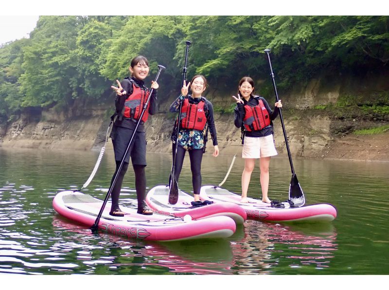 【宮城 ・仙台】大倉ダムSUP・絶景ツーリングツアー/女性やカップルに大人気のアウトドアスポーツです！の紹介画像