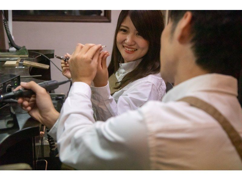 【仙台駅前・完全貸切】ペアリング手作り体験（70分～90分）お洒落なジュエリー工房で2人だけの思い出を♪の紹介画像