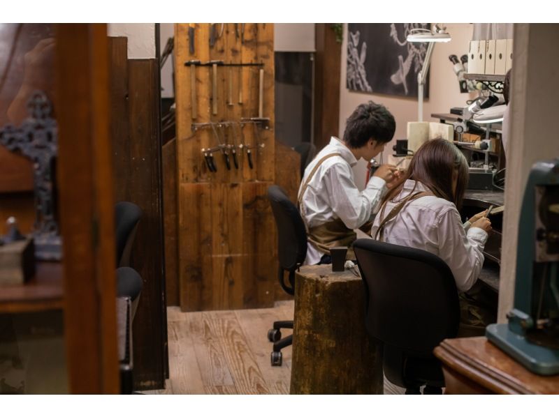 【仙台駅前・完全貸切】ペアリング手作り体験（70分～90分）お洒落なジュエリー工房で2人だけの思い出を♪の紹介画像