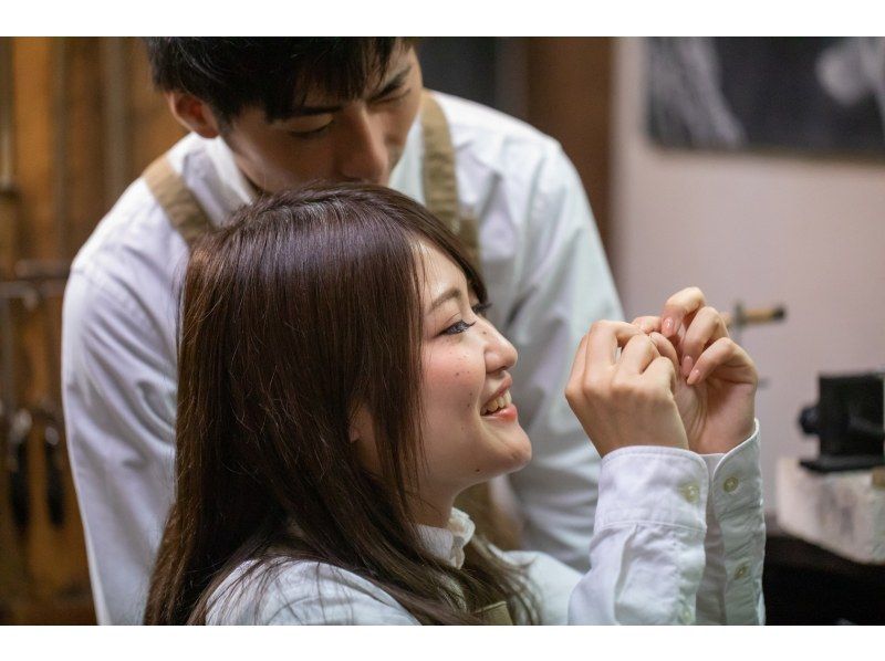 【仙台駅前・完全貸切】ペアリング手作り体験（70分～90分）お洒落なジュエリー工房で2人だけの思い出を♪の紹介画像