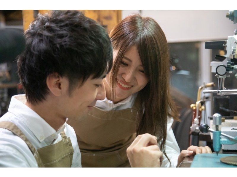 【仙台駅前・完全貸切】ペアリング手作り体験（70分～90分）お洒落なジュエリー工房で2人だけの思い出を♪の紹介画像