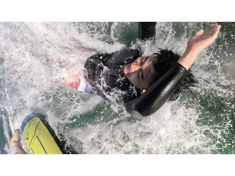 【名護市・今帰仁村・古宇利島】大絶叫お約束！！バナナボート等マリンチューブを当日の気分で3つ選べます！沖縄の海で快感と感動を爆発させましょうの紹介画像